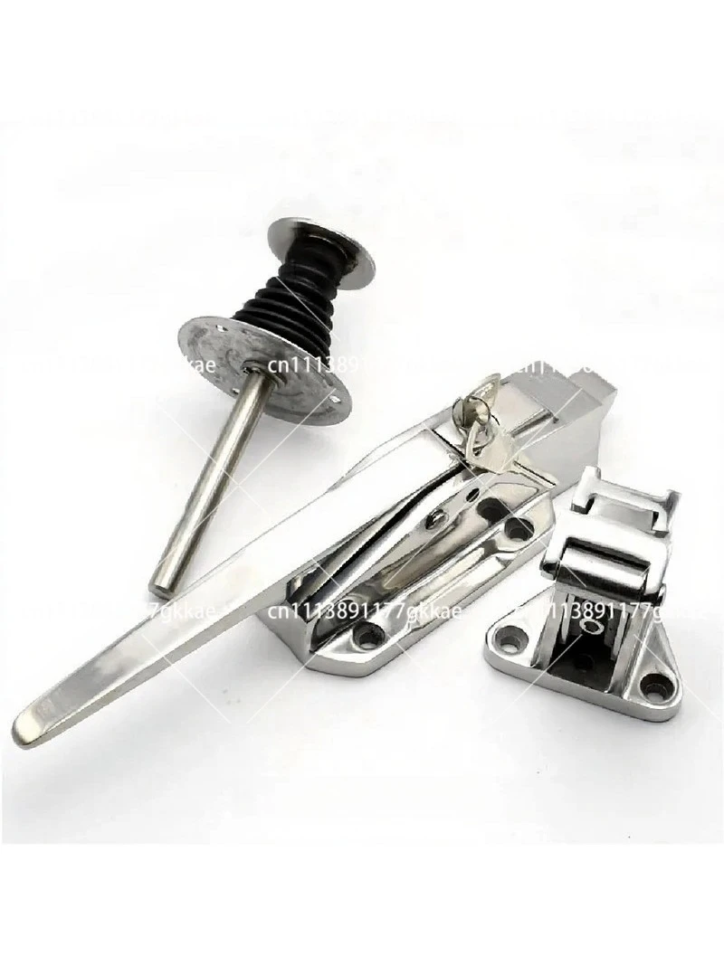 Cold Storage Door Safety Handle Stainless Steel Freezer Door Lock for Semi Buried Refrigeration Unit