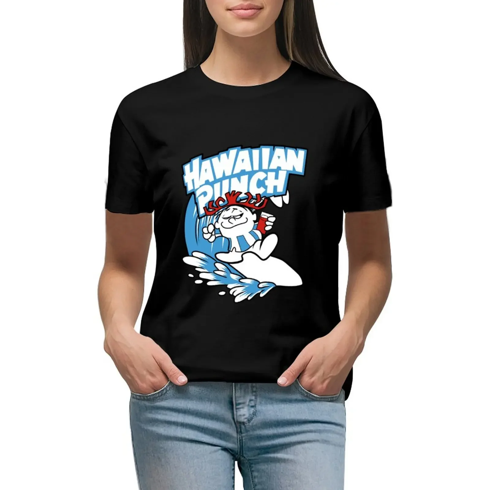 

Hawaiian Punch T-Shirt anime clothes Female clothing customizeds workout shirts for Women
