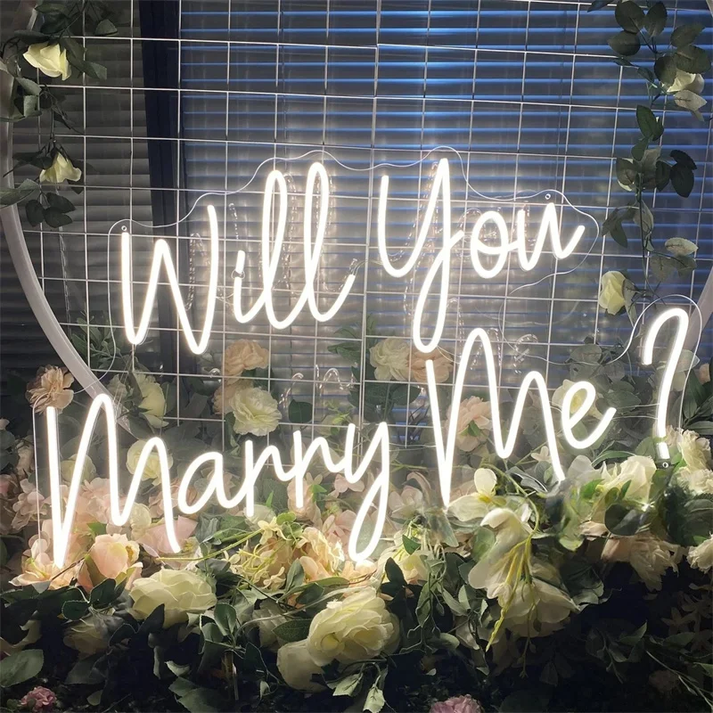 

Will You Marry Me Neon Sign Custom Neon Sign Wedding Led Light Wedding Party Decor Wedding Backdrop Wall Decor Wedding Gift