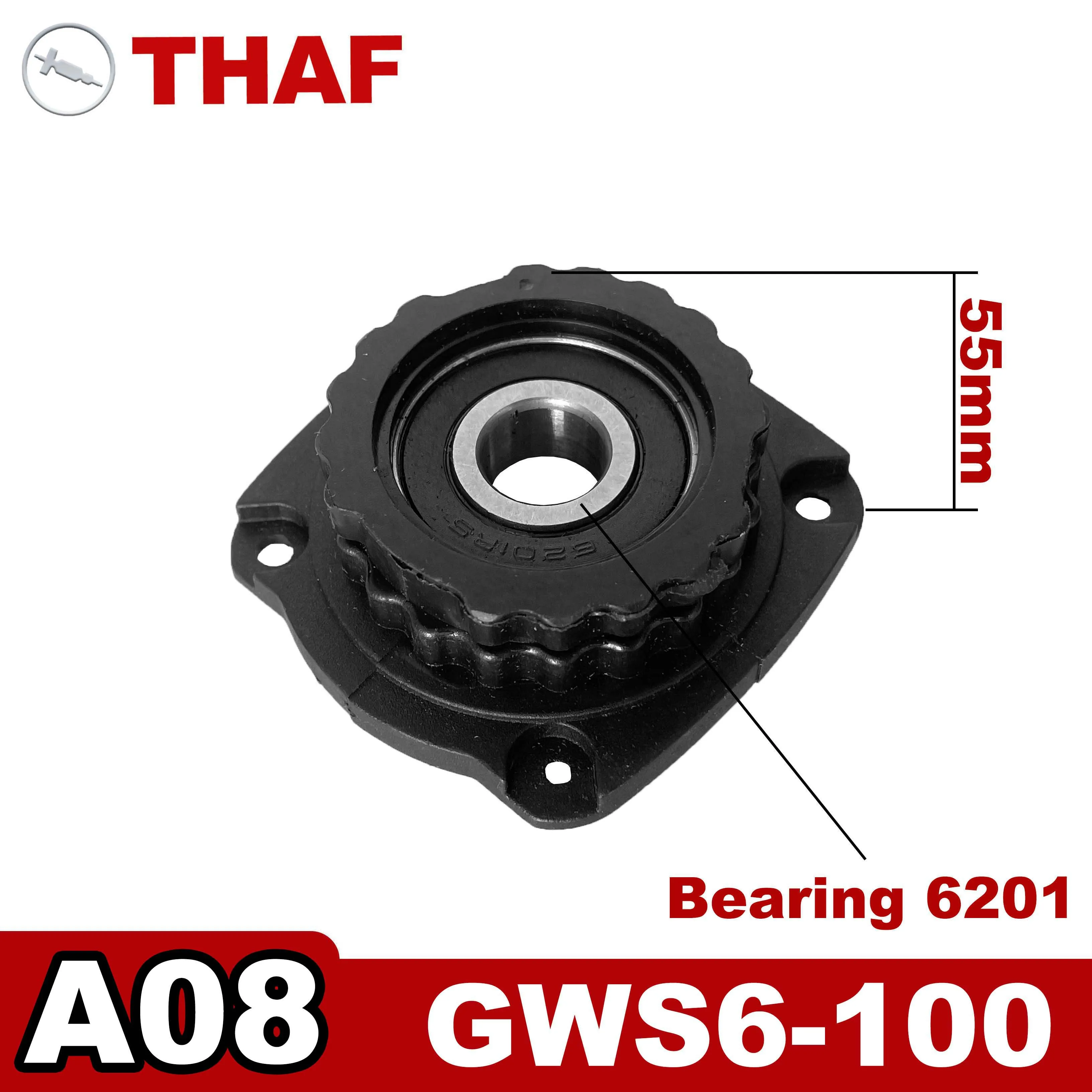 Bearing Flange Black For Bosch Angle Grinder GWS6-100 GWS6-115 GWS6-125 GWS600 GWS650 GWS660 GWS670 GWS6700 A08