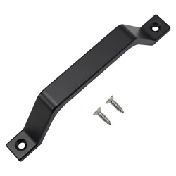 For Exterior And Interior Barn Door Handle Hardware Handle Heavy Duty Hot Bed Shed Garage Sliding Barn Black Iron