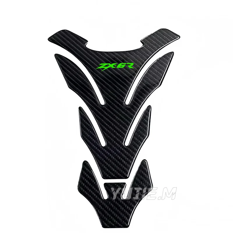 Naklejki ochronne na zbiornik paliwa motocykla z włókna węglowego 3D do Kawasaki Ninja ZX6R ZX-6R ZX 6R