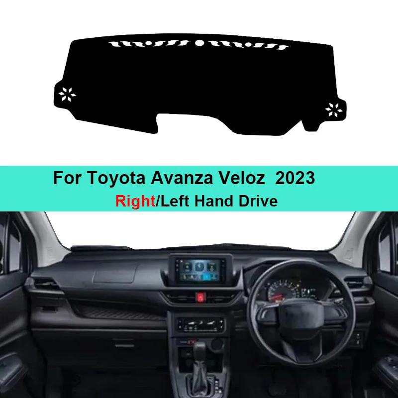 Car Dashboard Cover Carpet Dash Mat For Toyota Avanza Veloz 2023 2024 Auto Sun Shade DashMat Anti-UV Anti-sun Rug Pad Cushion