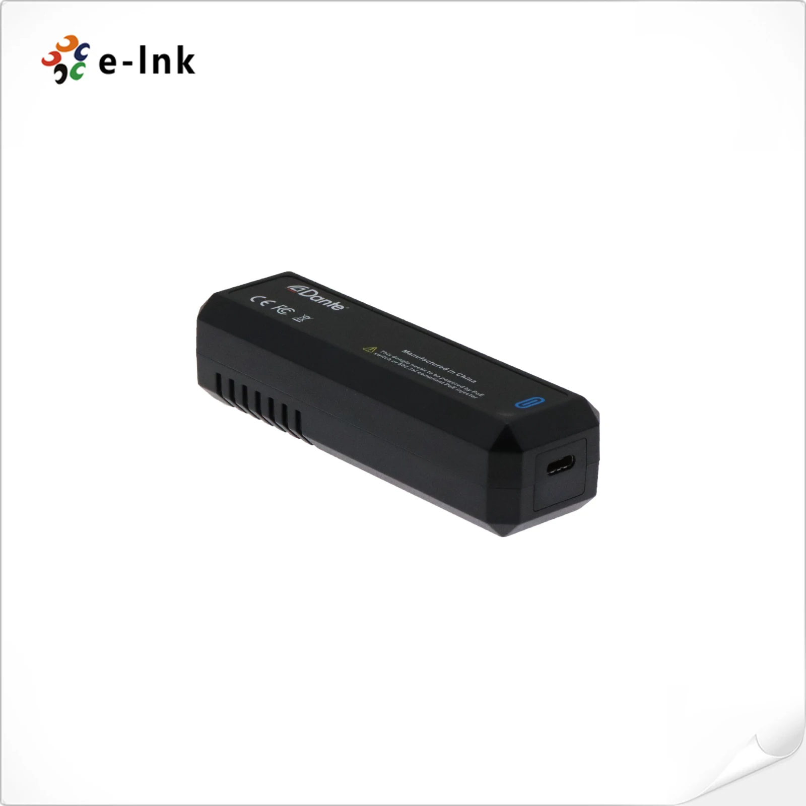 Dante Bluetooth 5.0 Dongle 20m Wireless Audio Bridge Plug-and-Play for PC Mobile to Dante Network