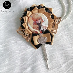 Silk Metal Badge Decoration Holder for Ita Bag Pins Display Handmade Ita Bag Decorate for 58-75mm Badges Girls Bag Accessories