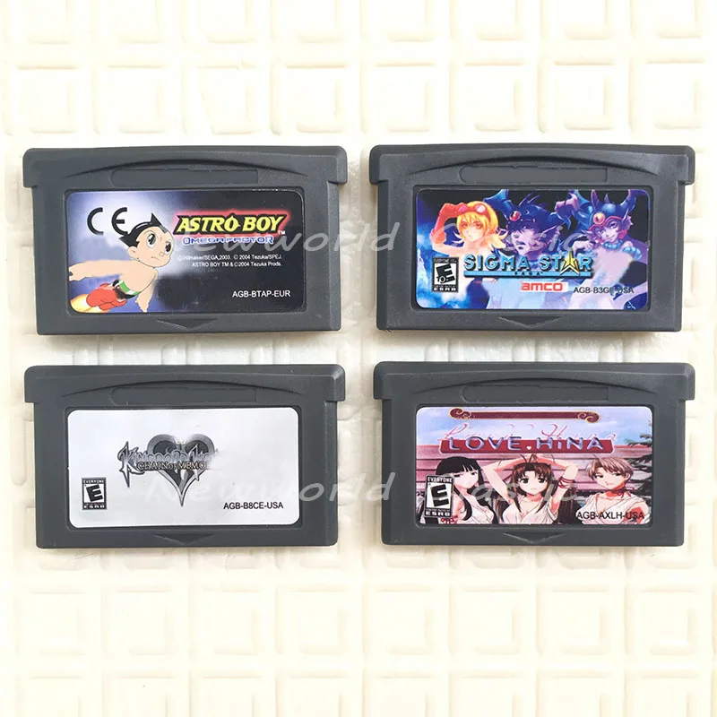 AstroBoy Sigma Star Saga KingdomHearts 0097 - Love Hina Video Game for 32 Bit Handheld Player Cartridge Console Card