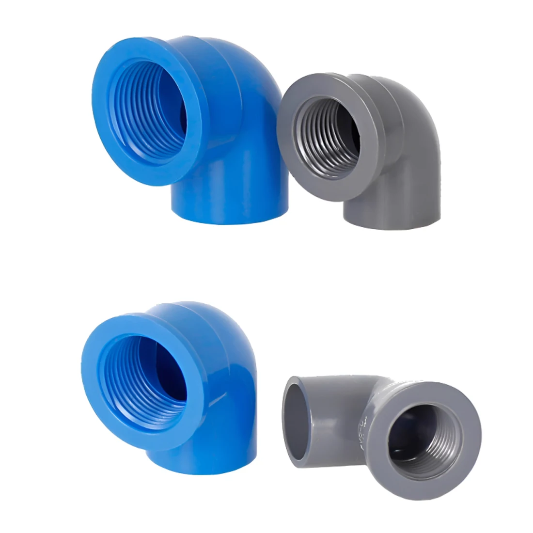 

1Pcs PVC Female Thread Elbow 1/2" 3/4" 1" 90° Elbow Connector Garden Irrigation Aquarium Fish Tank Pipe Adapter DIY 20 25 32mm