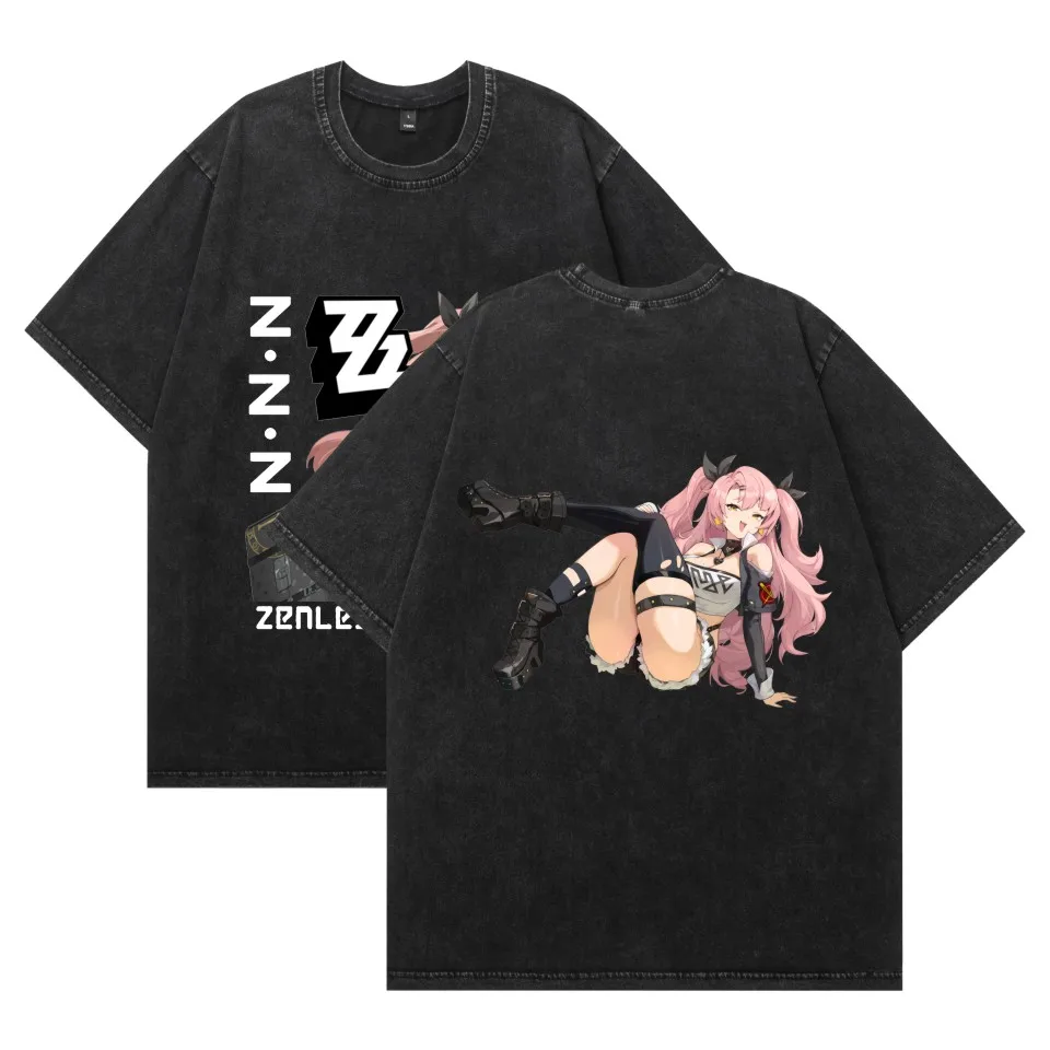 

Японская горячая футболка с аниме Leveorch Zenless Zone Zero, стираная футболка, удобная футболка большого размера, унисекс, высокое качество, мягкий продукт