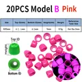 B20pcs Pink 6X5