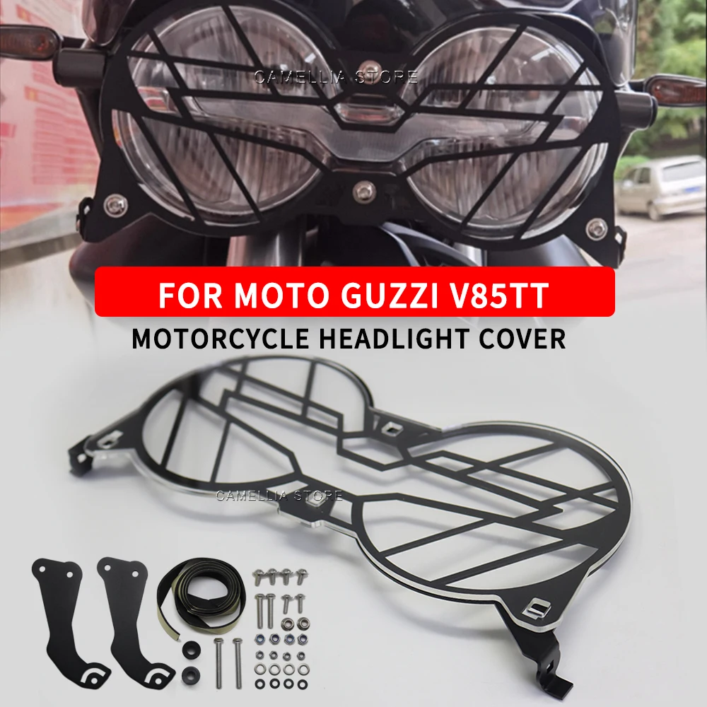 

For MOTO Guzzi V85TT Motorcycle Accessories Aluminum Alloy Headlight Protection Cover Headlight Protection Cover