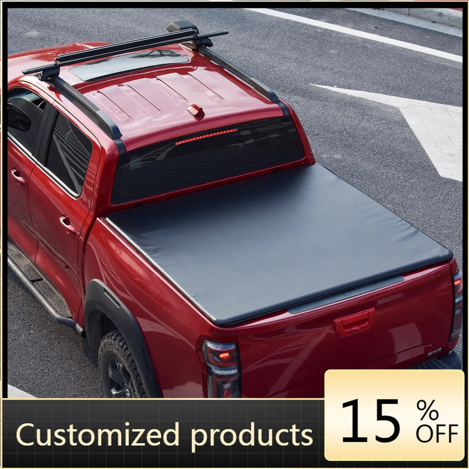 

High quality and reliableHot Selling Soft Tri- Fold Pick up Truck Bed Tonneau Cover for Hilux Vigo