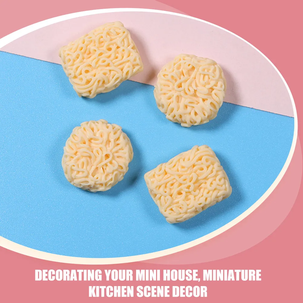 

24Pcs Mini Instant Noodles Decor Realistic Fake Food Props for Dollhouse Mini Kitchen Scene Micro Landscape Display Home Decor