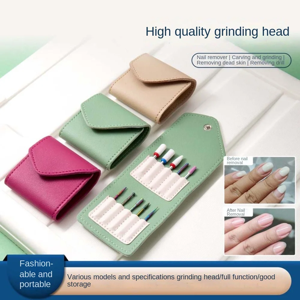 10Pcs/set Gel Removal Polishing Cuticle Nail Polishing Head Electric Nail Grinder Accessories Ceramic Nail Drill Bits