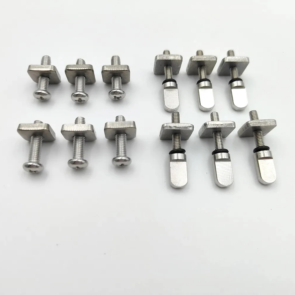 M4 M5 Stainless Steel Surf Fin Screws Plates Surfboard Longboard Fin Screw Channel Sliding Fin Box Plate Smart Screw