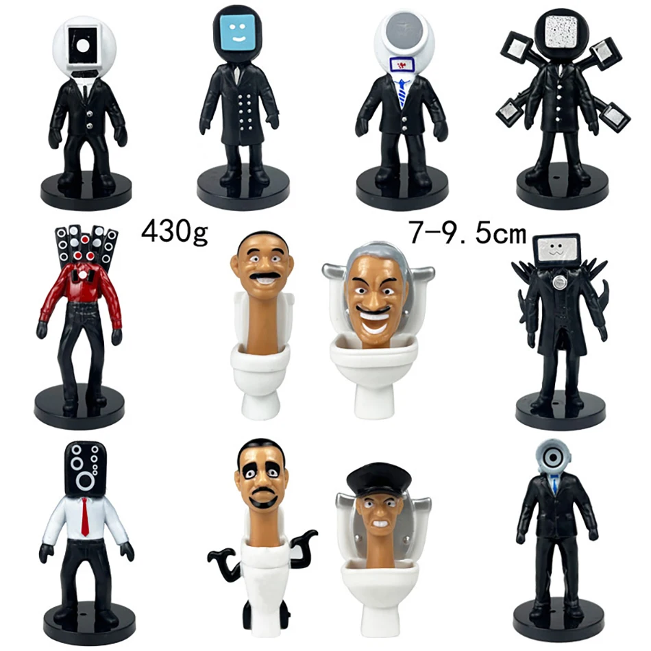 New KDL SWAT Skibidi Toilet Man Figures Anime Doll Toys TvMan