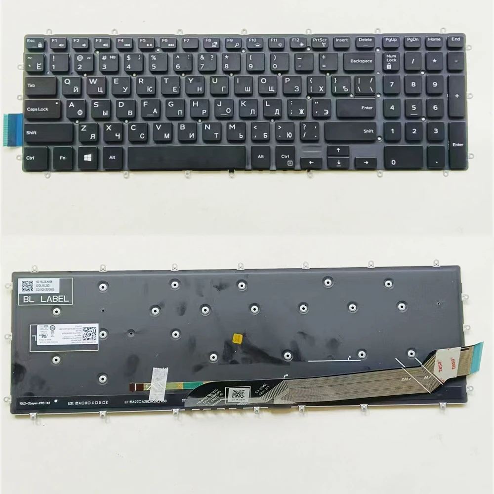 New Russian Backlight Keyboard for Dell G3 3500 3590 3572 3779 3579 3578 G5 5500 5590 5583 5587 G7 7790 7580 7590 7577 P72F P71F