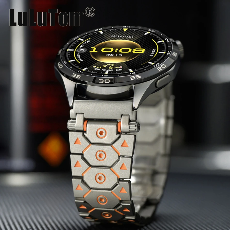 Stainless Steel Band For Samsung Galaxy Watch 9 8 Ultra 47mm Classic 40/44/46mm Hexagon Metal Strap Amazfit GT6/5/4 Pro 20/22mm