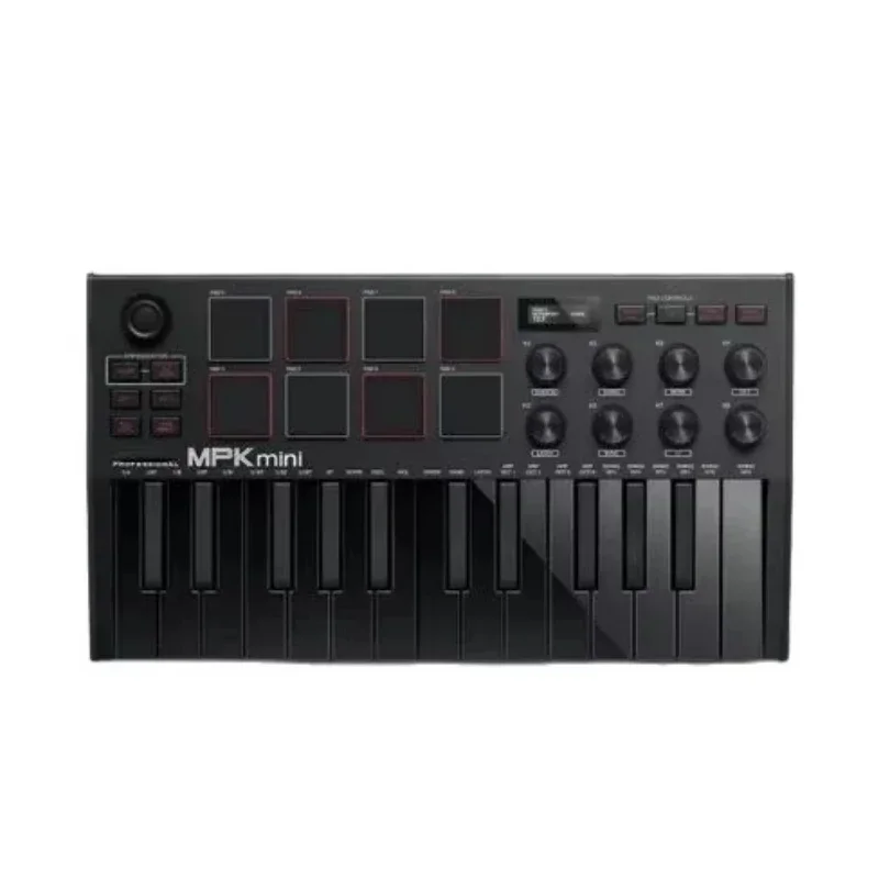 Akai professional MPK Mini MK3 MKIII 25 key ultra portable USB MIDI drum pad and keyboard controller view 3