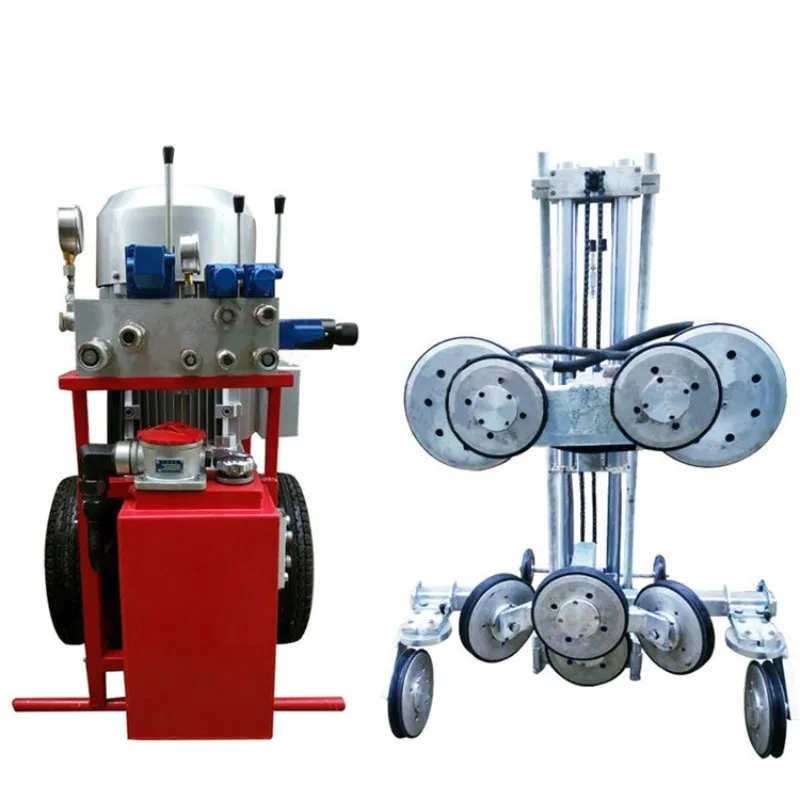 High Frequency Diamond Concrete Wire Saw Stone Cutting Machine Hydraulic Diamond Wire Saw Machine
