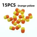 15 piezas naranja amarillo