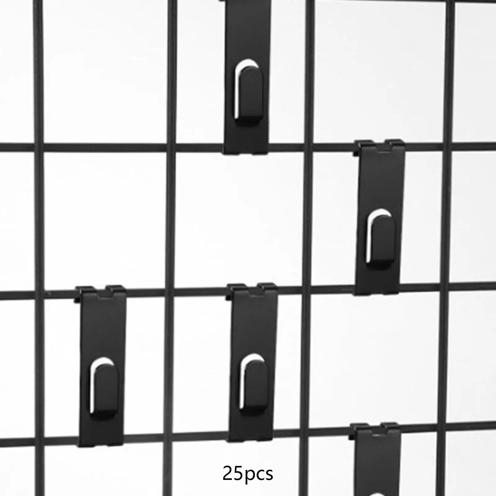 25Pcs Notch Hooks, Utility Notch Grid Wall Hangers, Metal Display Hooks, Wall Hooks, Hangers for Panel
