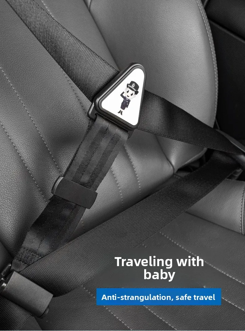 Kids Car Seat Belt Adjuster Triangle Positioner Shoulder Protector Clip for Booster Seat