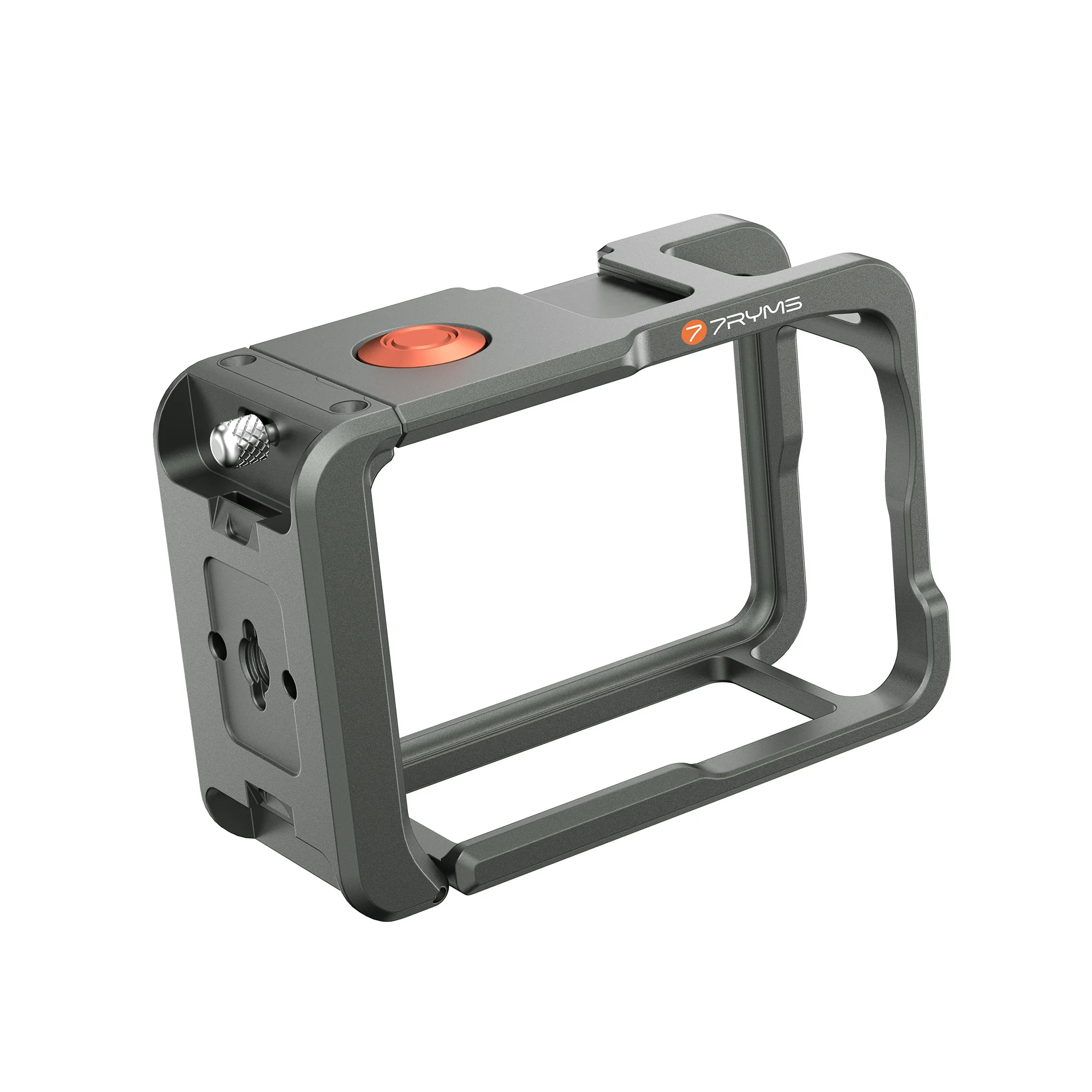 

7RYMS 7RIG Protective Cage for DJI Action 6 Handle Grip Kit 1/4" Screw Mount Metal Action 6 Cage Action 6 Handle