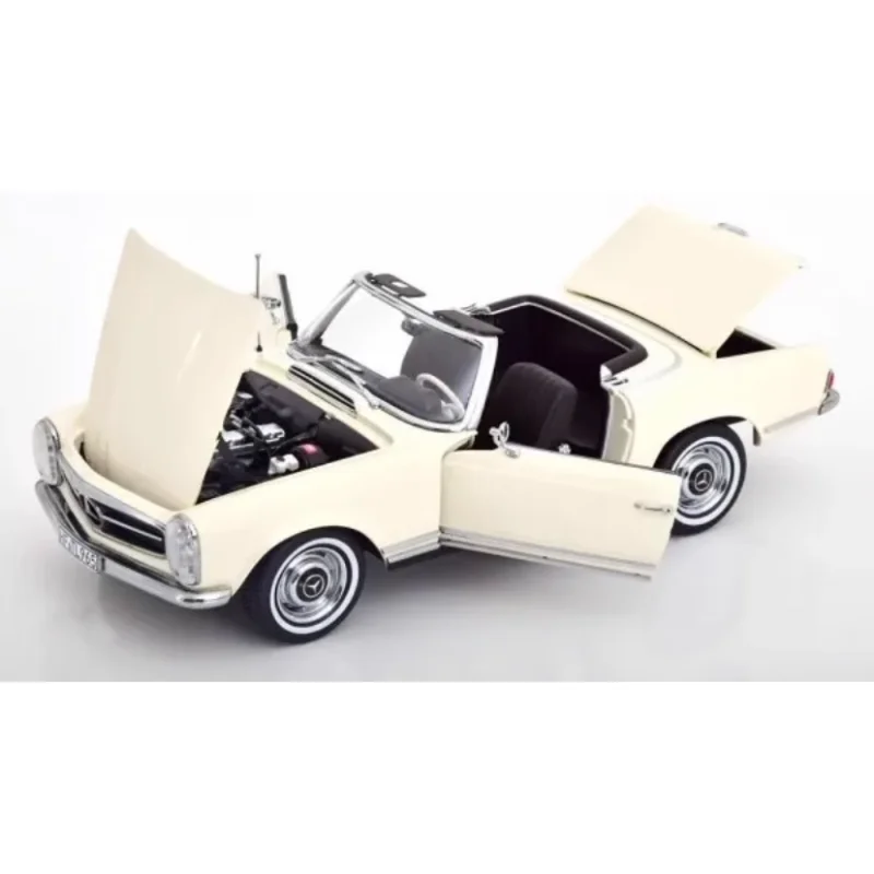 Diecast NOREV 1/18 Scale Benz 230 SL 1963 White Alloy Car Model Collectible Toy Gift Souvenir Display Ornament