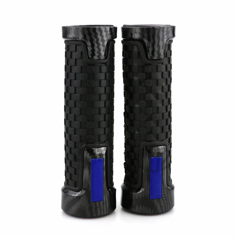 Pair Motorcycle Rubber Carbon Plastic Hand Grips Handgrips Handlebar Grips Accessories for Yamaha YZF R1 R3 R15 R25 R125 R6 R15M