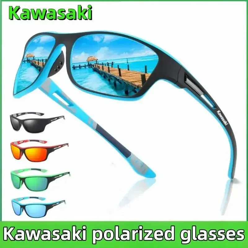 Kawasaki Polarized Glasses Men Women Fishing Glasses Sun Goggles Camping Hiking Driving Eyewear Sport Sunglasses