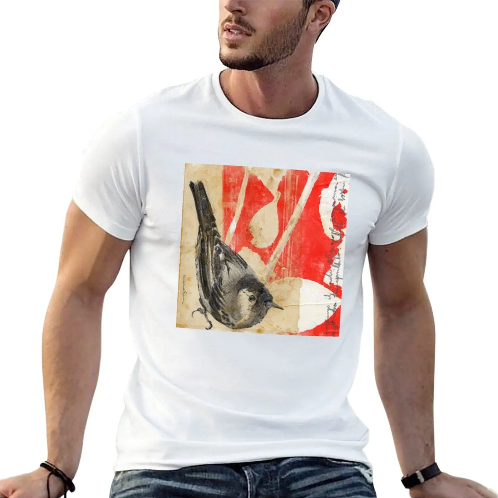 Waiting For The Red T-Shirt Basic Daily Outfit Short Sleeve Tee