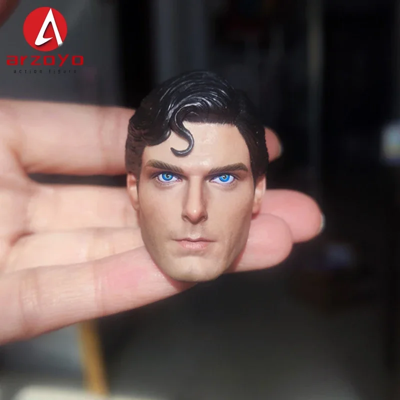 Modelo tallado de cabeza de Christopher Reeve, 1/6, para cuerpo de figura de acción de soldado masculino de 12"