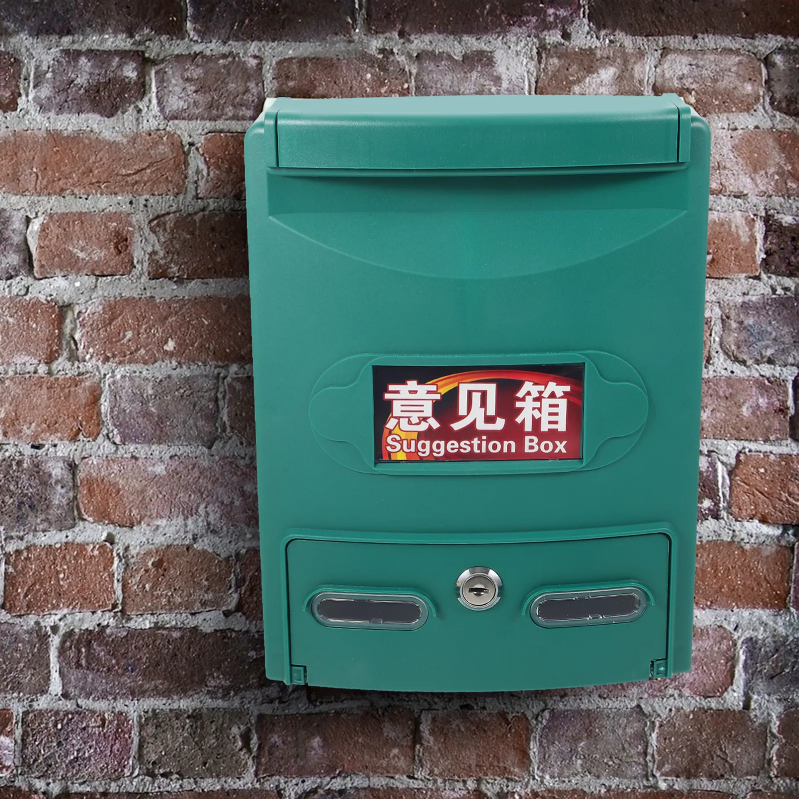 Wall Mount Mailbox Heavy Duty Aluminum Alloy Suggestion Box Waterproof Letter Post Container for Home Office Church Voting and
