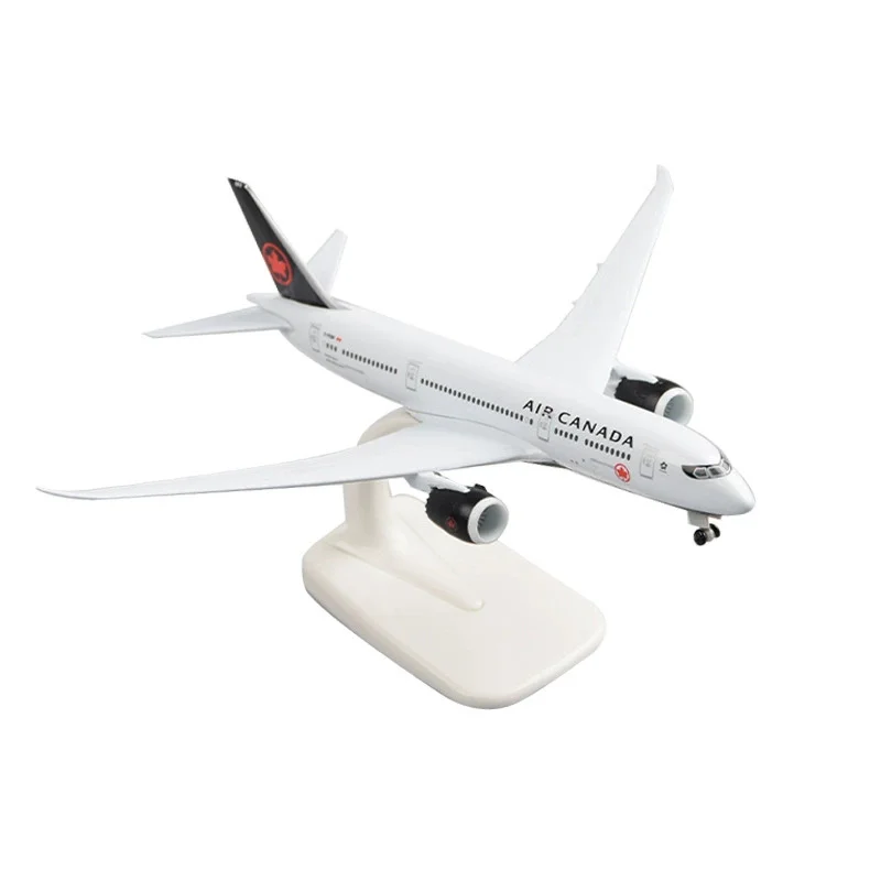 20cm Model Plane Canada B787 Airlines 787 Diecast Airplane Toy For Boys Alloy Metal Model Aircraft W Wheels Souvenir Plane Toys