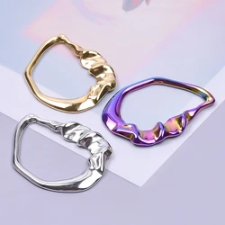 7pcs Brief Fashion Irregular Geometry Gold Plated Pendant No Fading Stainless Steel Pendants Used To Making Diy Necklace Bulk
