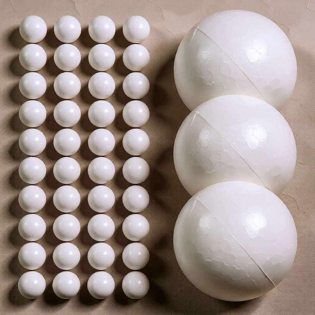 

100pcs Craft 3Cm White Polystyrene Solid Spheres For Diy Wedding Christmas Decoration School Art Projects Party Supplies Holiday