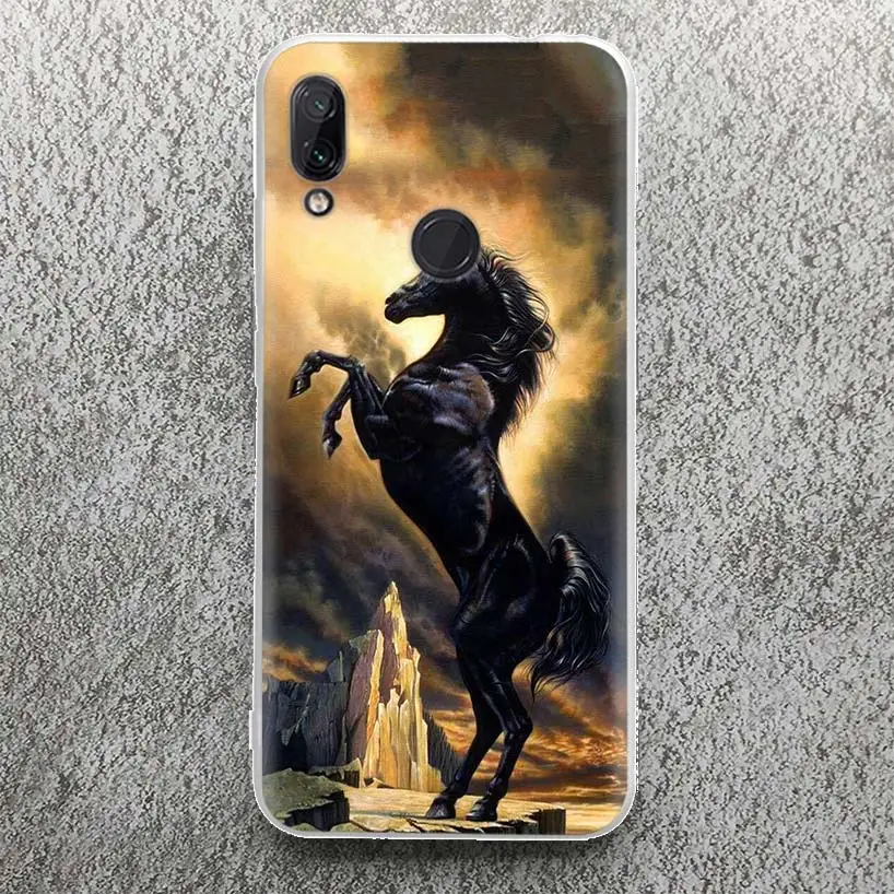 Horse Great Beauty Galloping Phone Case For Xiaomi Redmi 9 9A 9C 9T 10 10A 10C 12 12C 8 8A 7 7A 6 6A S2 K20 K40 Pro Soft Silicon