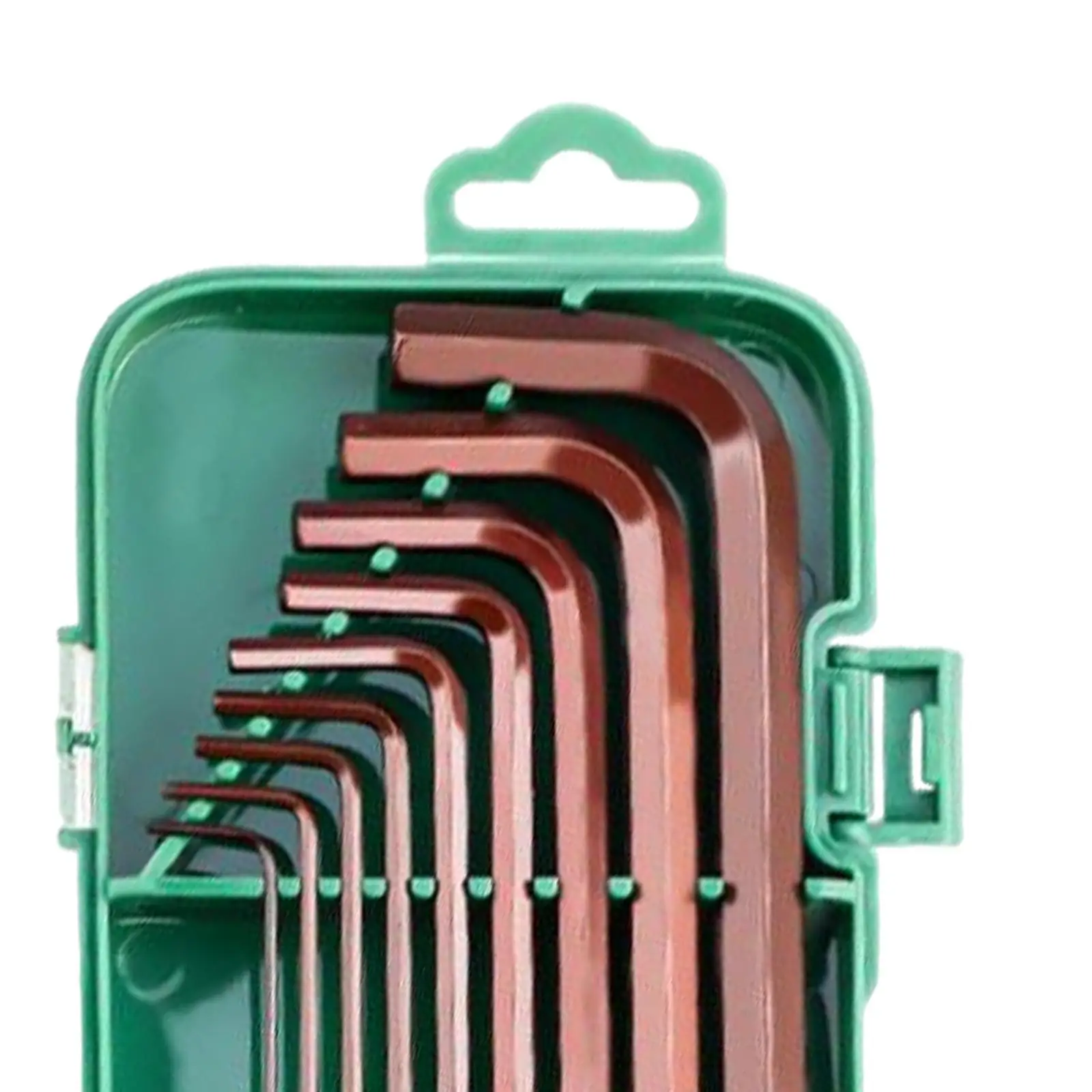 

9-piece Set of Extended L-shaped Plum Blossom Hexagonal Wrench with Ball Head Design