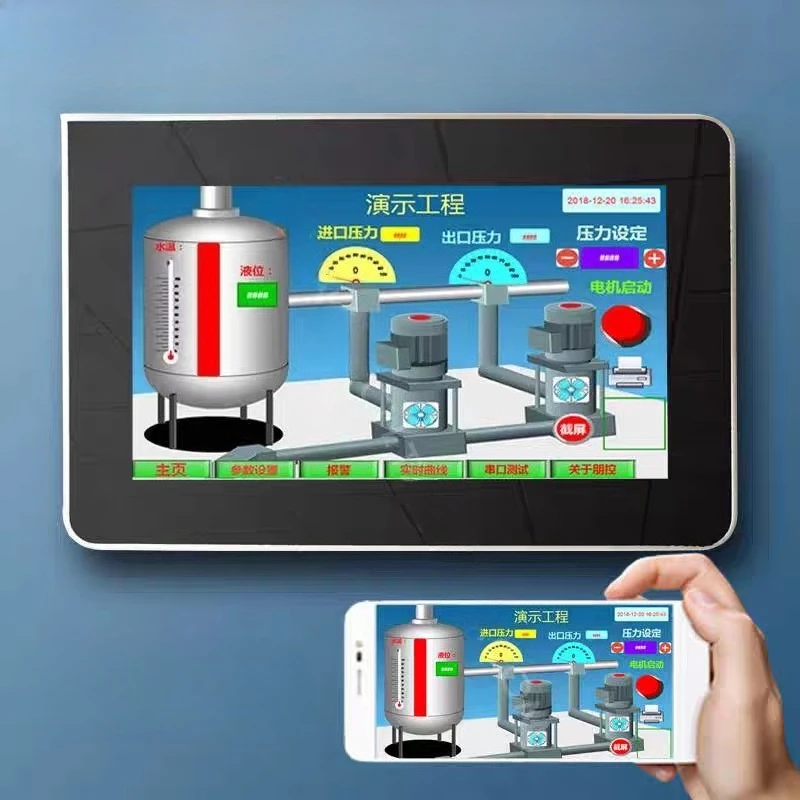 Industrial IoT 3D Configuration Touch Screen Mobile Remote Control HMI