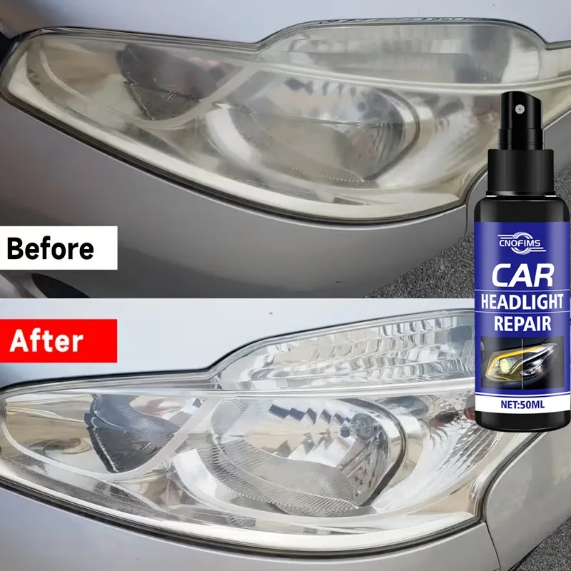 Car Headlight Kit: PE Crystal Coating for Scratch Repair & Anti-Yellowing UV Protection