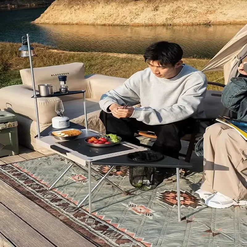 Ultra Light Aluminum Alloy Folding Camping Table Modern Multi Functional Picnic Desk Portable Outdoor Furniture for Travel