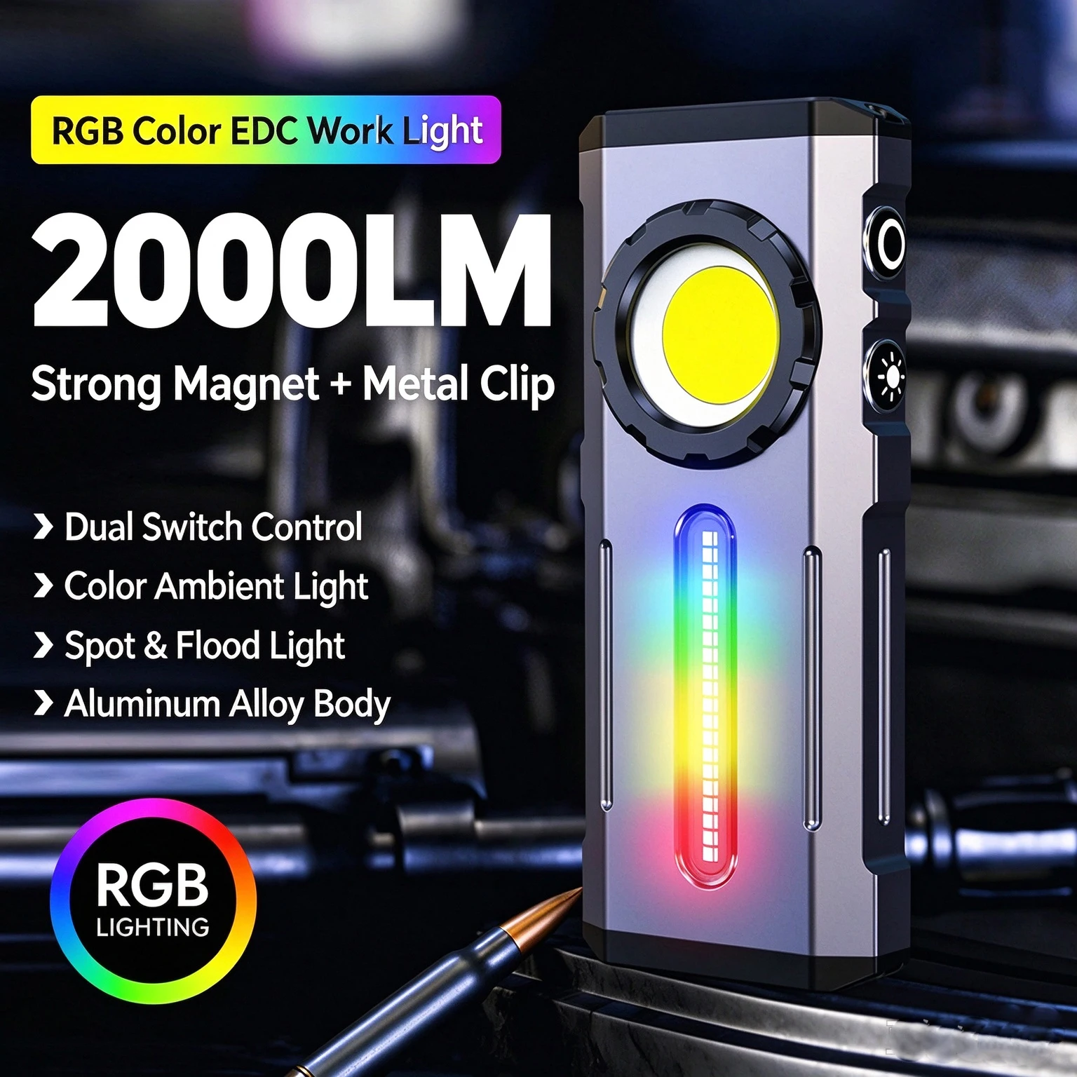 torcia-da-lavoro-rgb-da-2000-lumen-ricaricabile-con-tecnologia-cob-dotata-di-magnete-impermeabile-portatile-con-clip-ideale-per-riparazioni-auto-e-campeggio