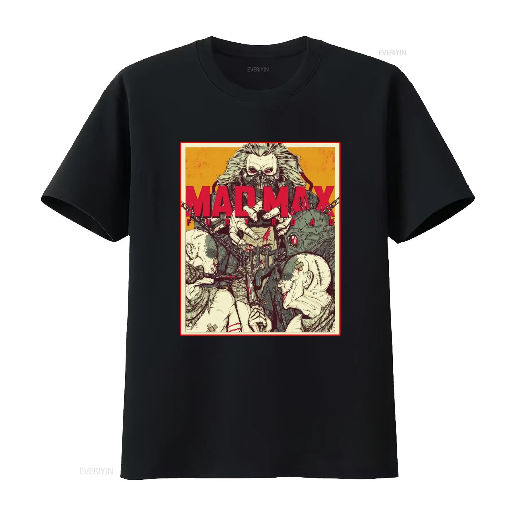 Mad Max Fury Road Movie T Shirt Heavy Cotton vintage Washed fashion Versatile streetwear Unisex designer clothes Breathable