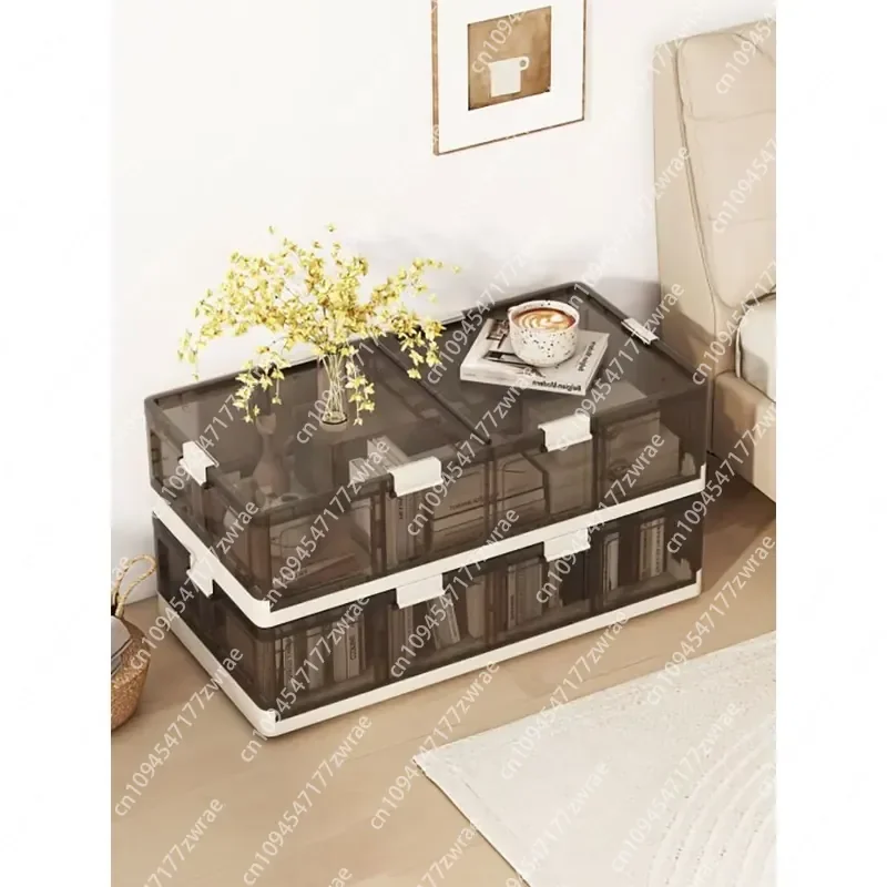 2-Pack Stackable Rolling Plastic Storage Bins for Under-Bed Storage