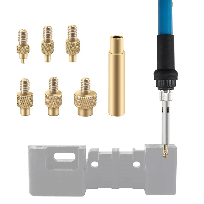 

Насадки-адаптеры для термоплавких гаек для паяльника, встроенные вставные гайки M2 M3 M4 M5 M6 M8, аксессуары для 3D-печати