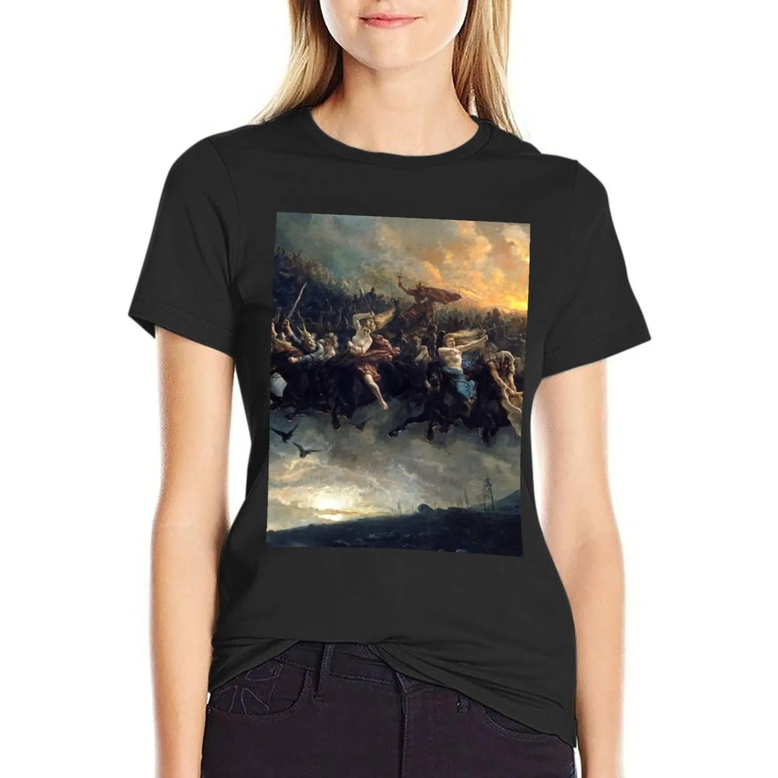 

The Wild Hunt of Odin (1872), Mythological painting by Peter Nicolai Arbo T-Shirt