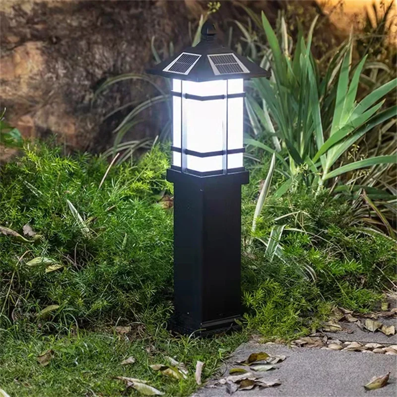 GISELLE Outdoor Solar Lawn Lamp LED Light Classical Waterproof Home for Villa Garden Decoration