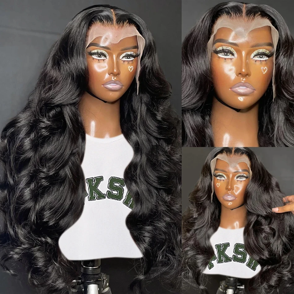 Body Wave Lace Front Human Hair Wigs 180 Density Brazilian Hair 13x4 Lace Frontal Wig For Women Pre Plucked With Baby Hair