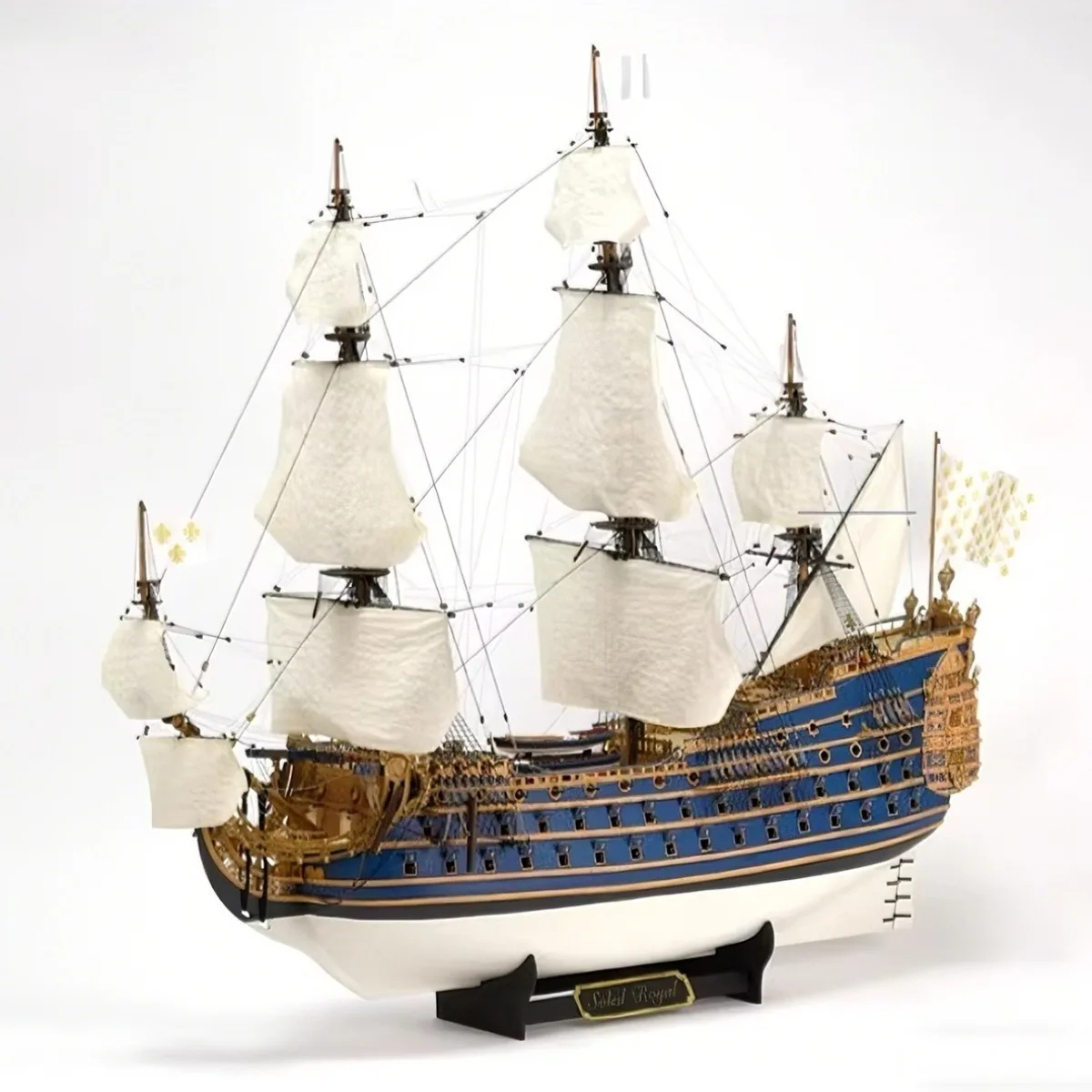 

1/72 Simulation Soleil Royal Sailboat Assembly Model 93.5cm with Many High-precision Metal Parts Ships Static Model Kit Ship Toy