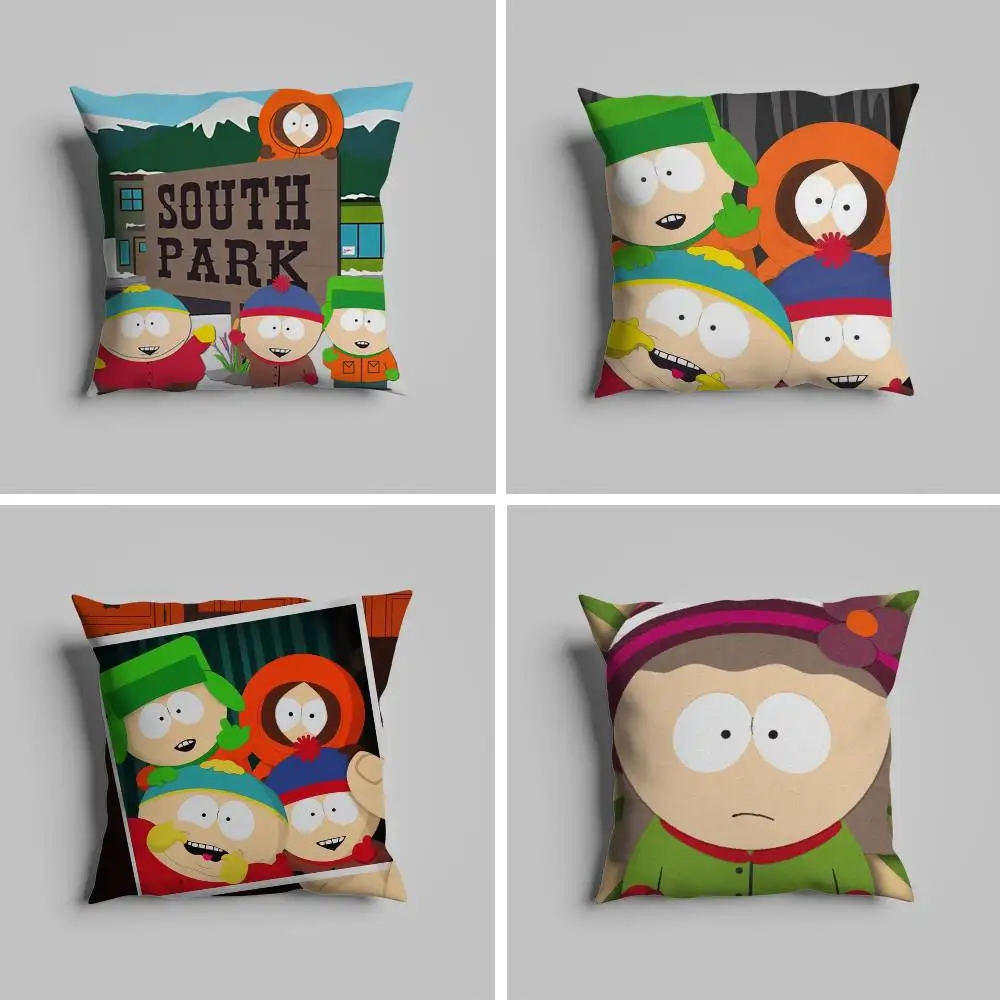 

Cartoon Classic S-South Park Pillow Case For Car Pillows 60x60 Cushions Luxury Double Sided Cover Home And Decoration Sofa 30x30